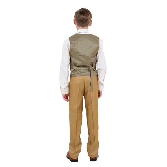Boys Sharkskin 5pc Wheat Suit Set by Tazzio - Picture 7 of 7
